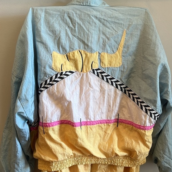 Vintage Ixspa by Jamie Sadock Track Suit Set Windbreaker & Nylon Joggers Size XS - Picture 5 of 10